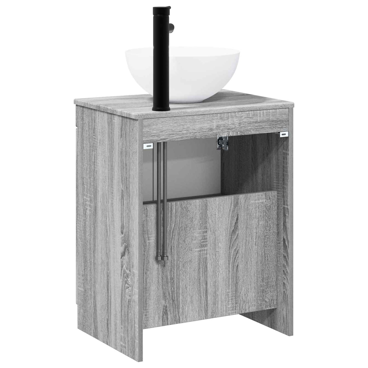 vidaXL Bathroom Furniture Set Grey Sonoma Engineered Wood