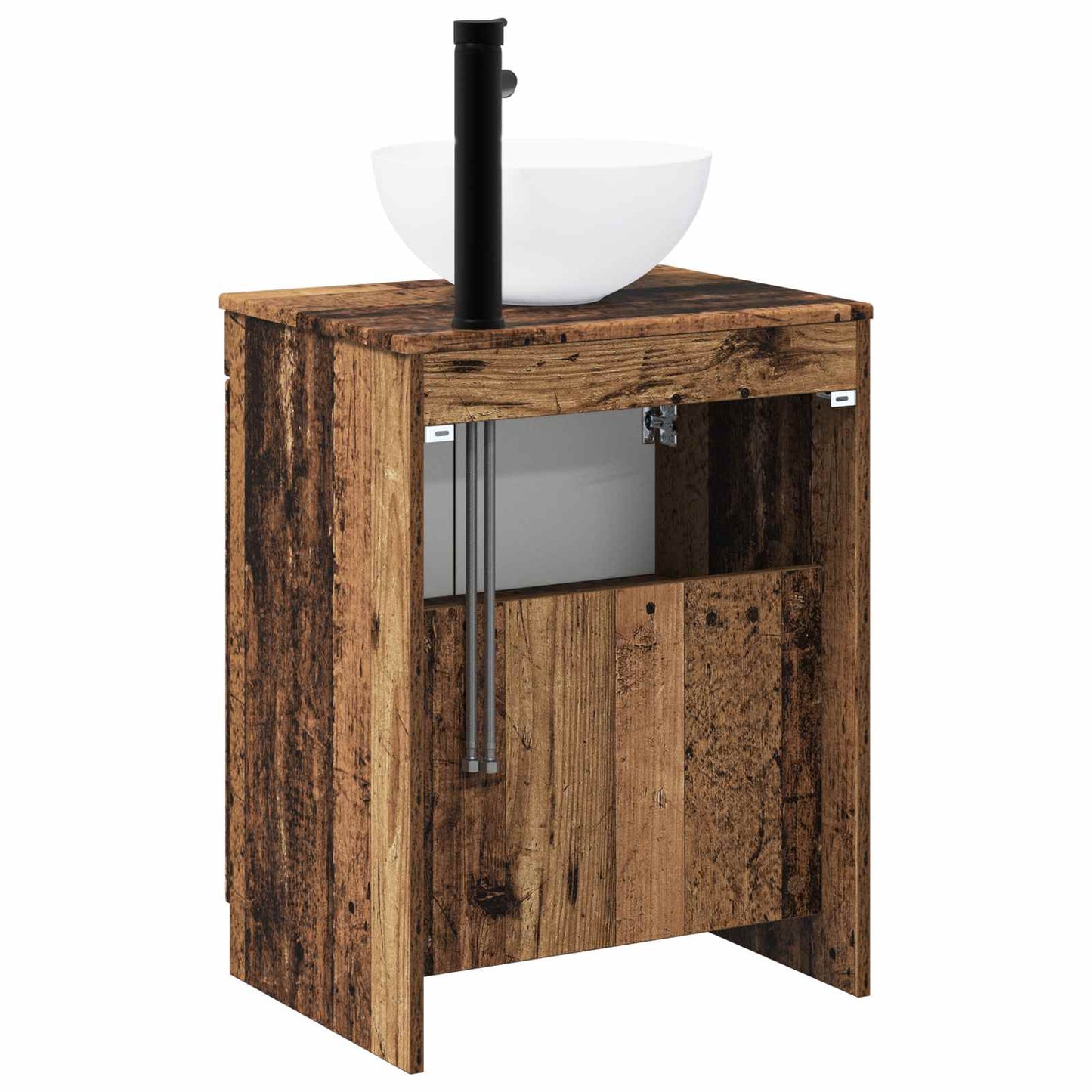 vidaXL Bathroom Furniture Set Old Wood Engineered Wood