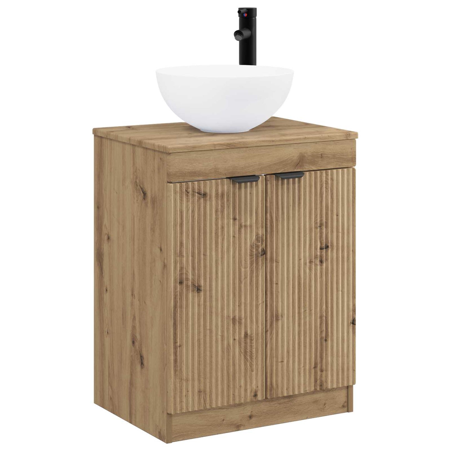 vidaXL Bathroom Furniture Set Artisan Oak Engineered Wood