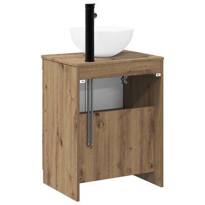 vidaXL Bathroom Furniture Set Artisan Oak Engineered Wood