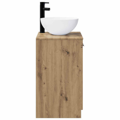 vidaXL Bathroom Furniture Set Artisan Oak Engineered Wood