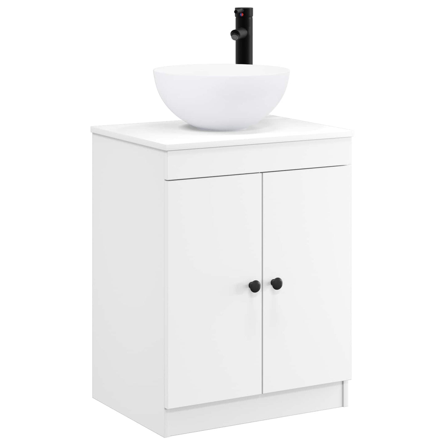 vidaXL Bathroom Furniture Set White Engineered Wood