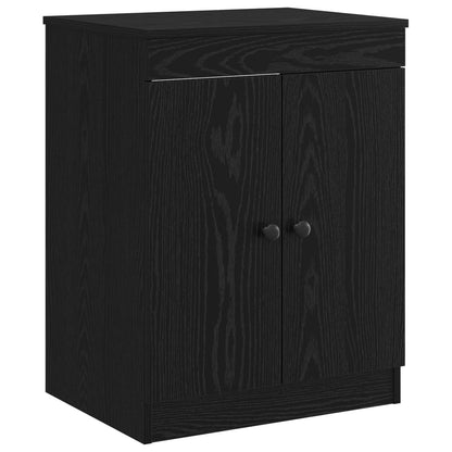 vidaXL Bathroom Furniture Set Black Oak Engineered Wood