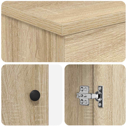 vidaXL Bathroom Furniture Set Sonoma Oak Engineered Wood