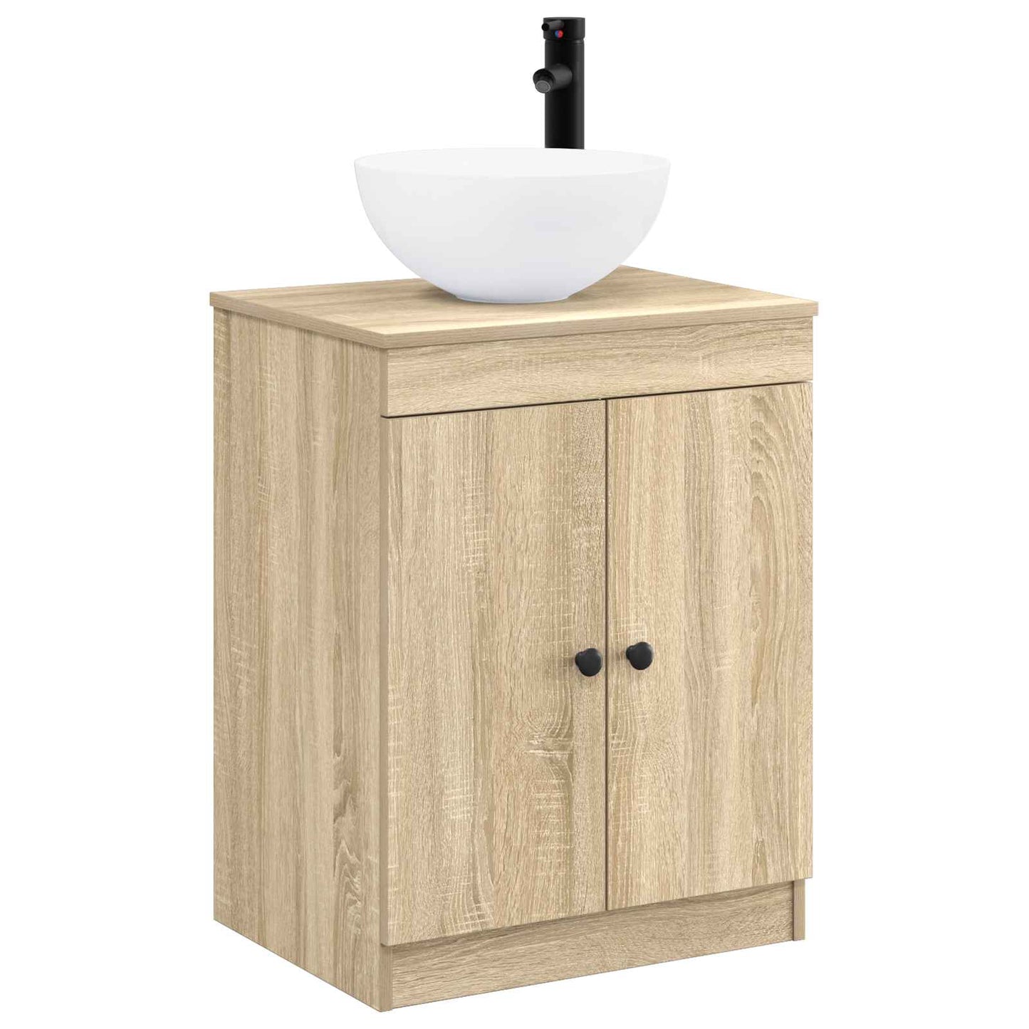 vidaXL Bathroom Furniture Set Sonoma Oak Engineered Wood