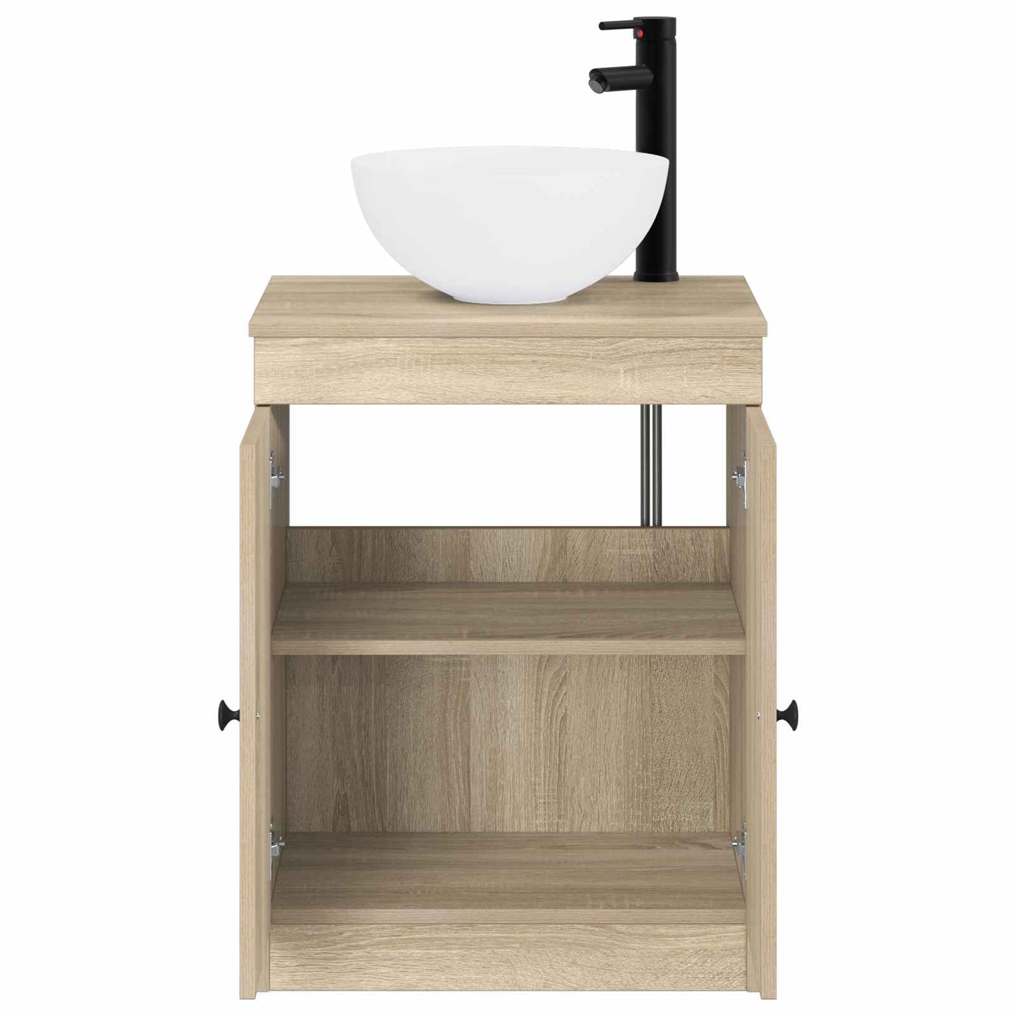 vidaXL Bathroom Furniture Set Sonoma Oak Engineered Wood