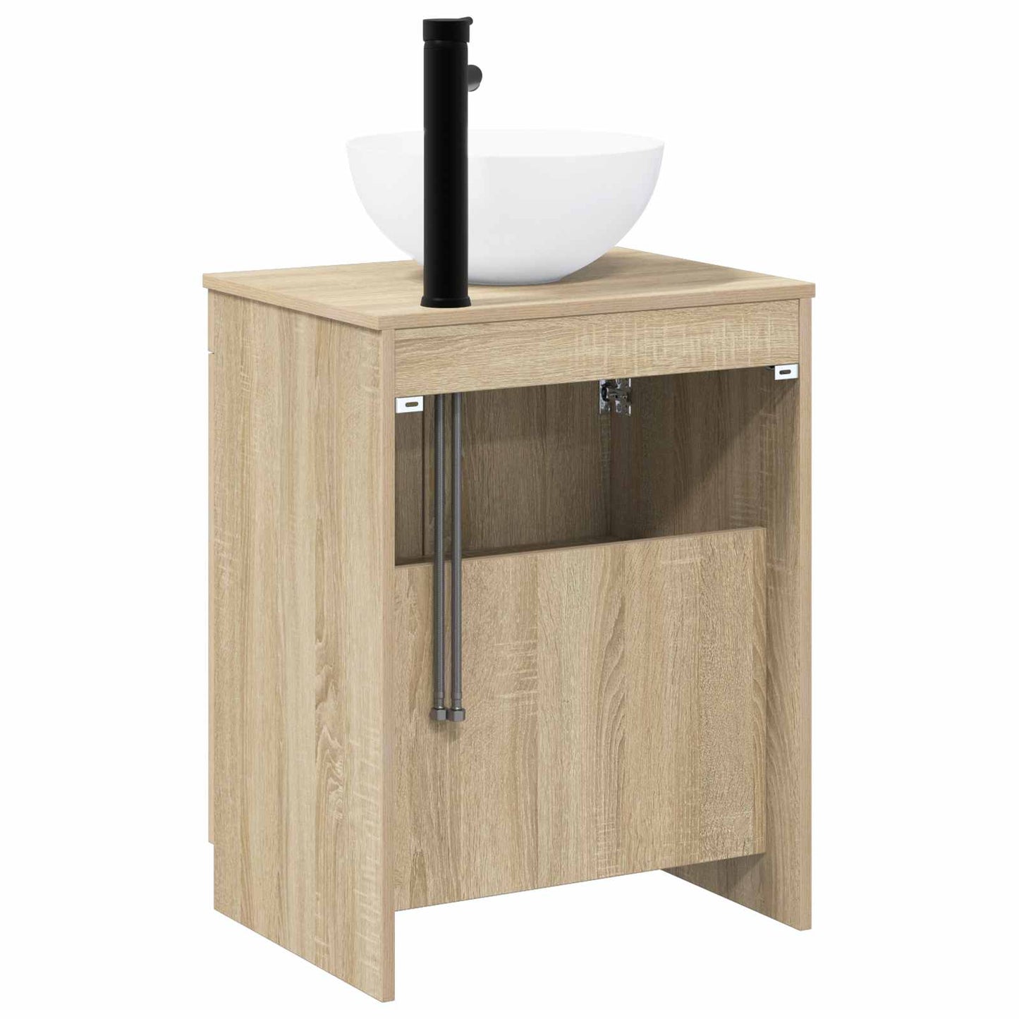 vidaXL Bathroom Furniture Set Sonoma Oak Engineered Wood