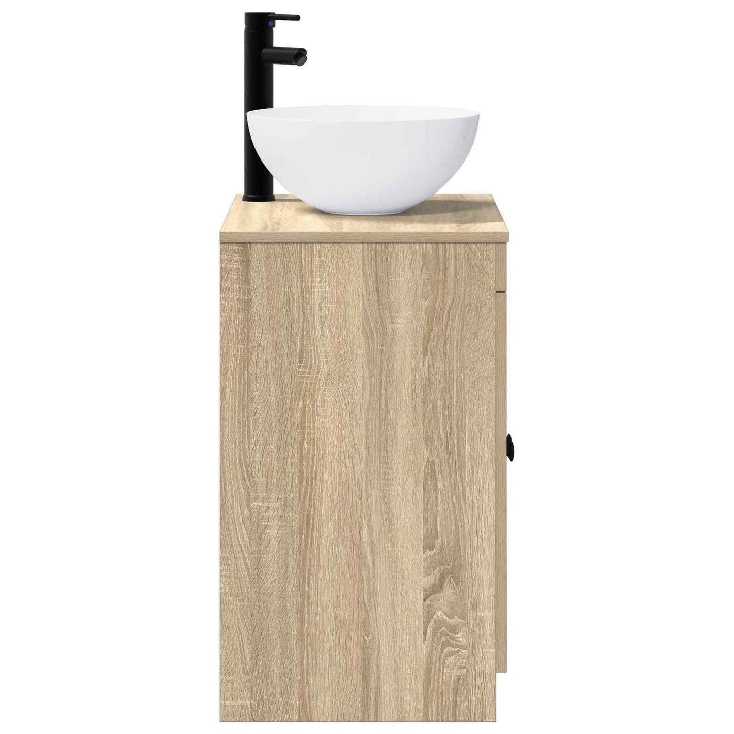 vidaXL Bathroom Furniture Set Sonoma Oak Engineered Wood