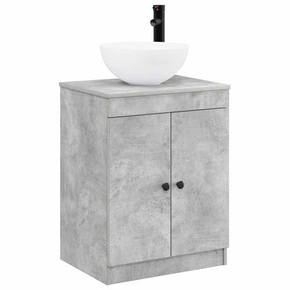 vidaXL Bathroom Furniture Set Concrete Grey Engineered Wood
