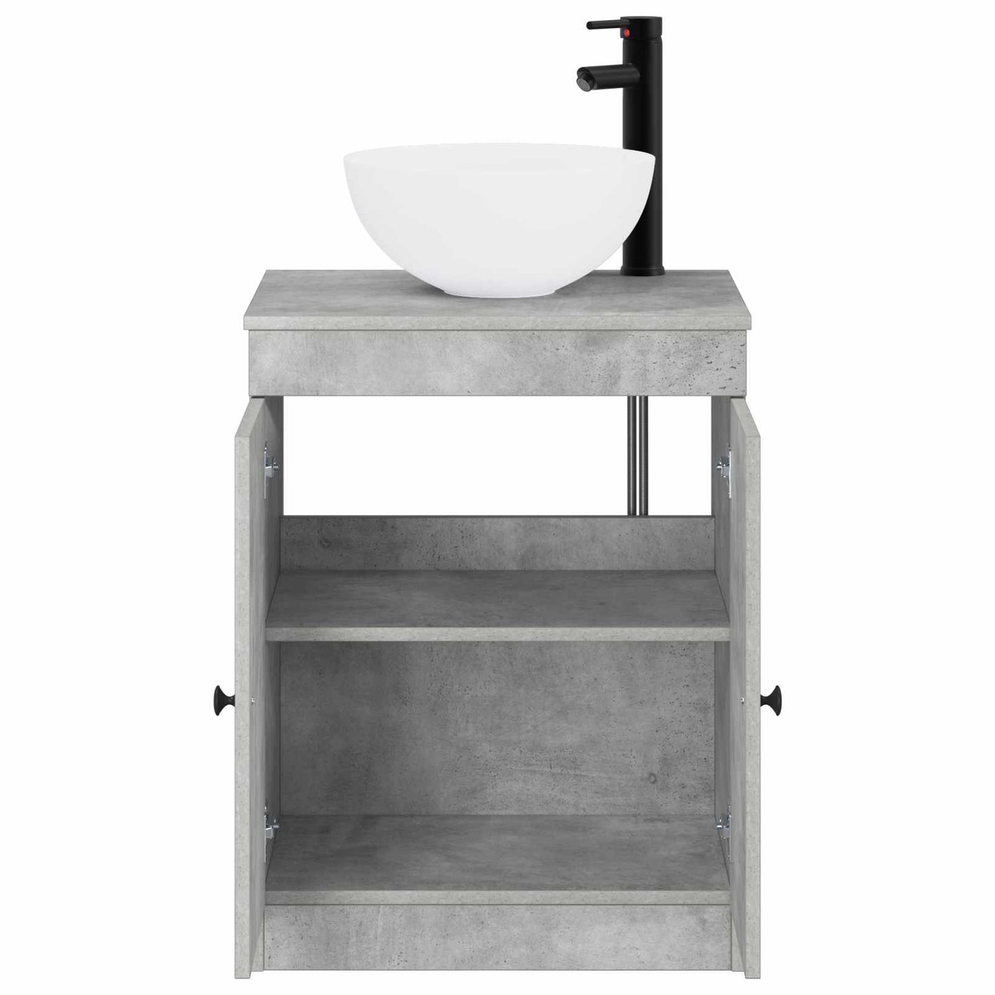 vidaXL Bathroom Furniture Set Concrete Grey Engineered Wood