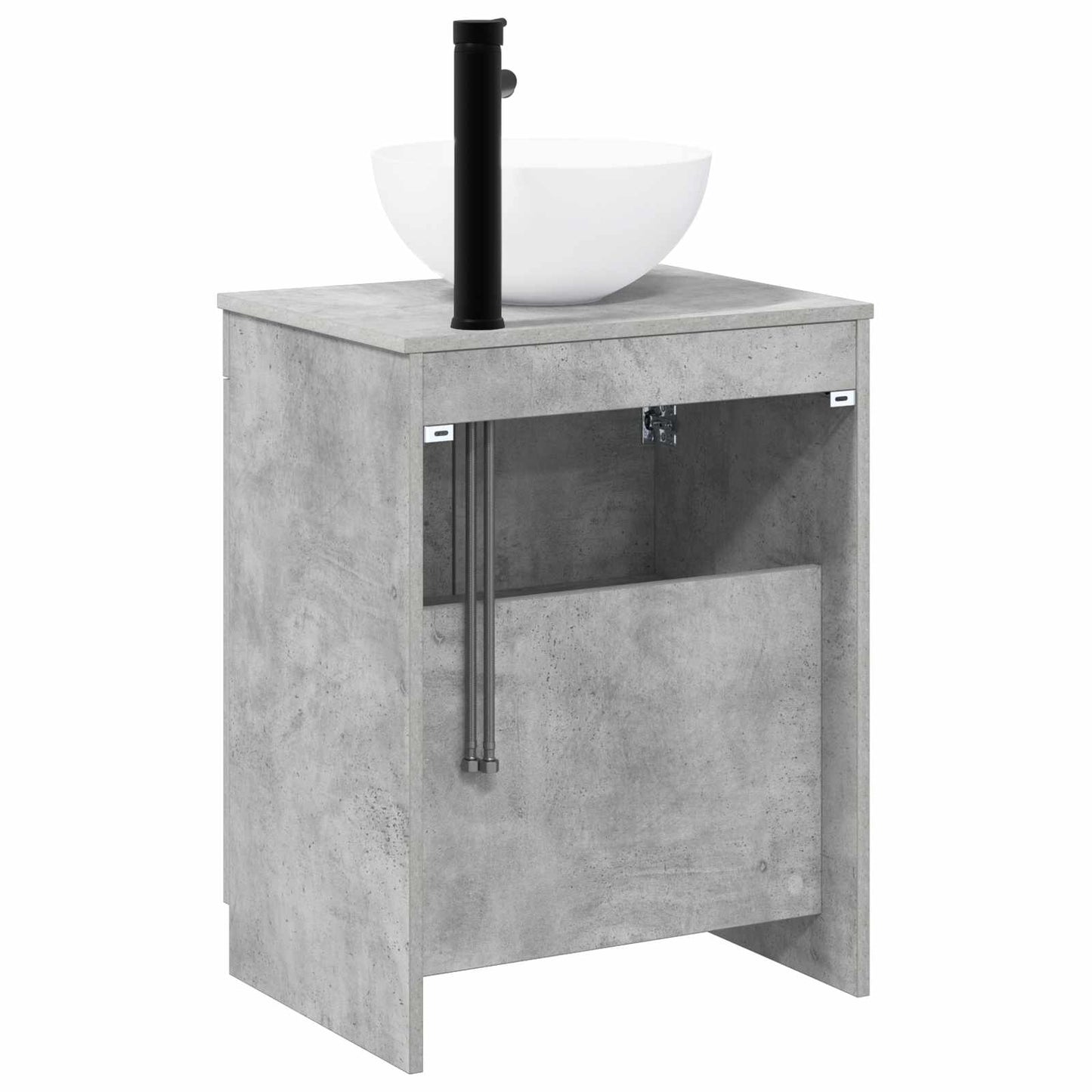 vidaXL Bathroom Furniture Set Concrete Grey Engineered Wood