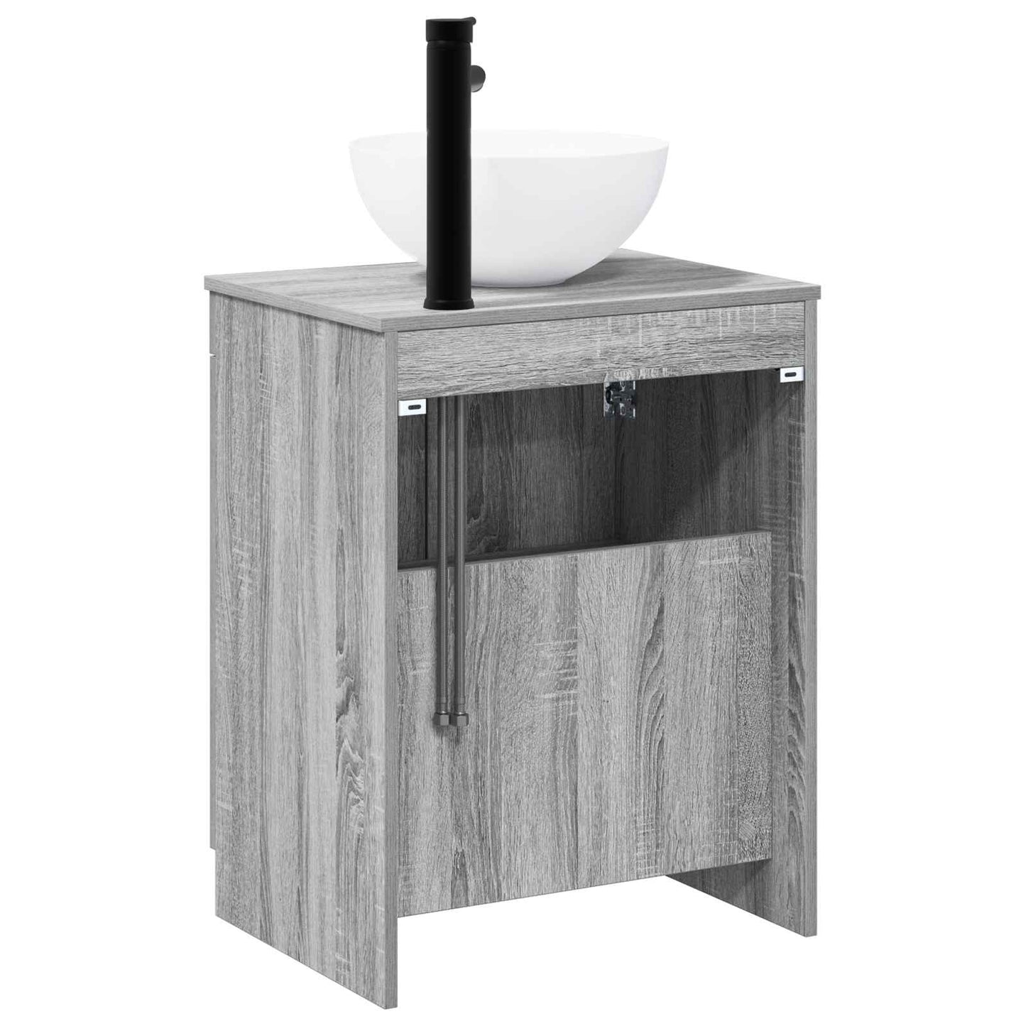vidaXL Bathroom Furniture Set Grey Sonoma Engineered Wood