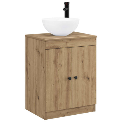 vidaXL Bathroom Furniture Set Artisan Oak Engineered Wood