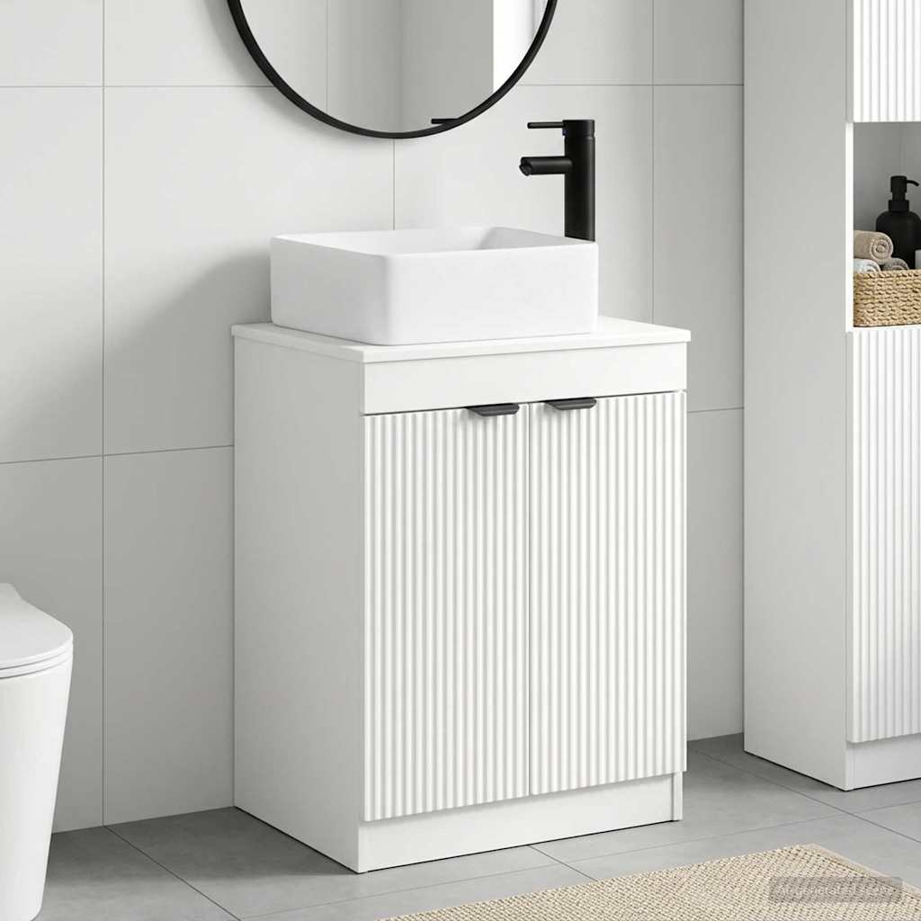 vidaXL Bathroom Furniture Set White Engineered Wood