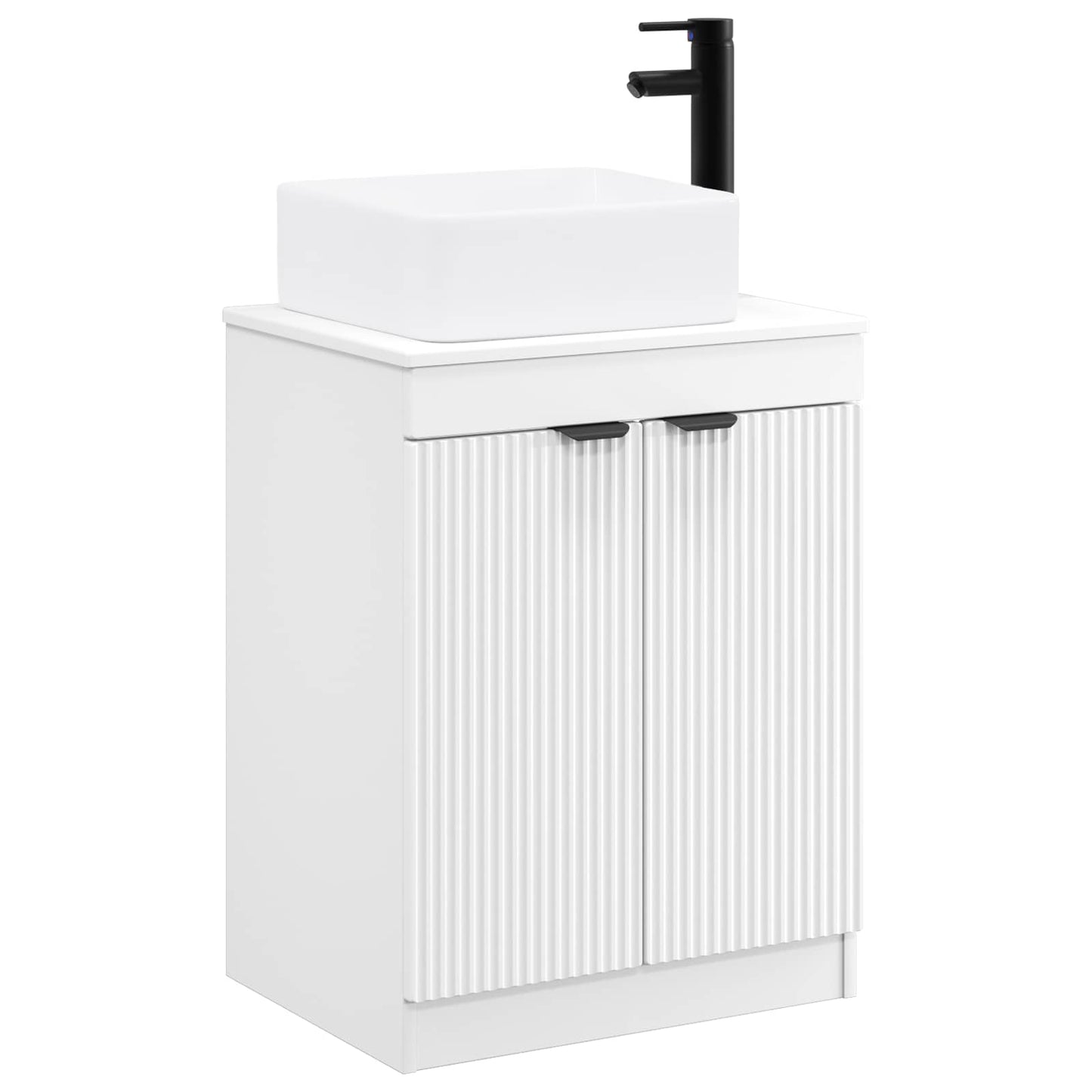 vidaXL Bathroom Furniture Set White Engineered Wood