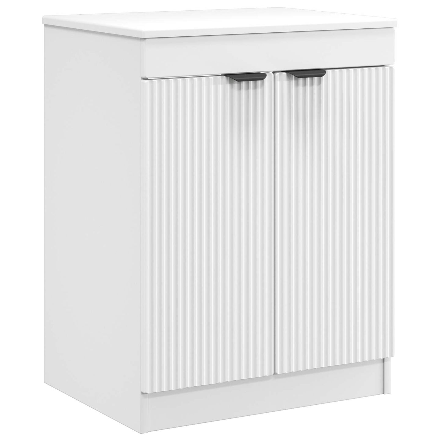 vidaXL Bathroom Furniture Set White Engineered Wood