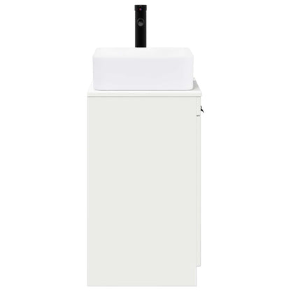 vidaXL Bathroom Furniture Set White Engineered Wood
