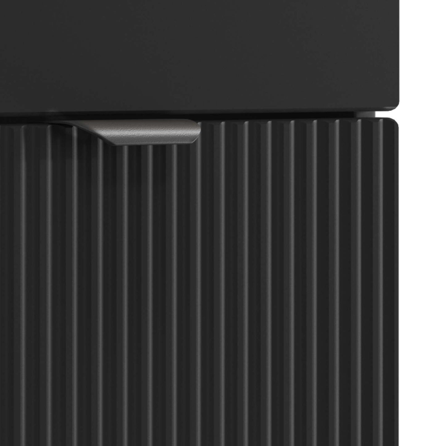 vidaXL Bathroom Furniture Set Black Engineered Wood