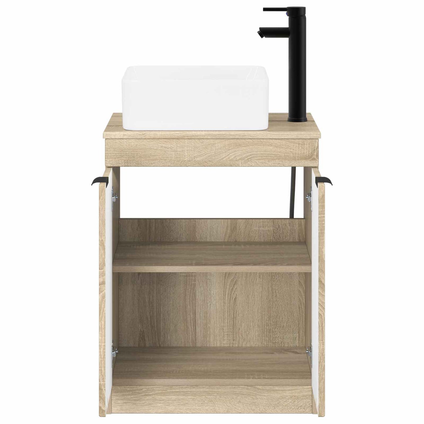 vidaXL Bathroom Furniture Set Sonoma Oak Engineered Wood