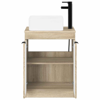 vidaXL Bathroom Furniture Set Sonoma Oak Engineered Wood
