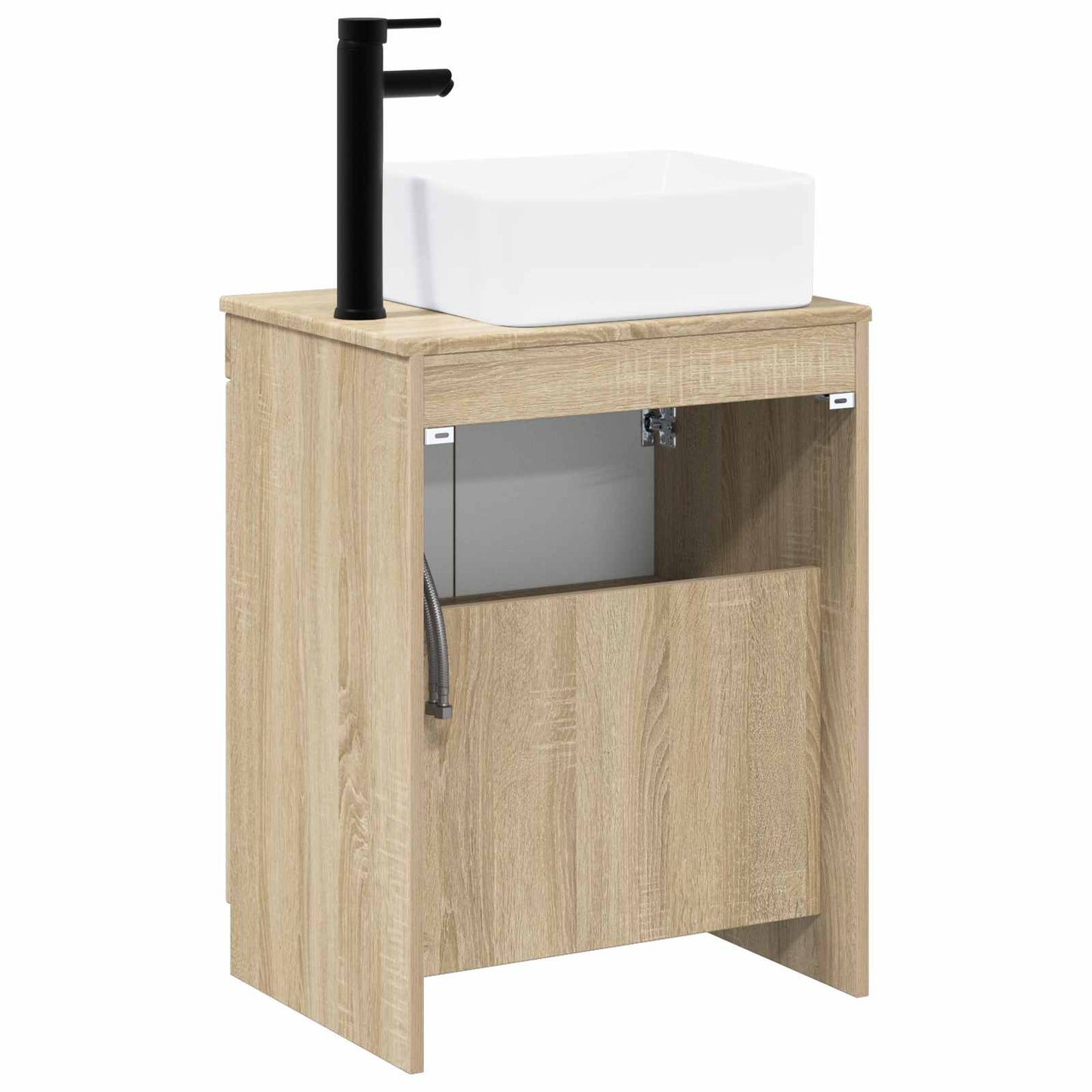 vidaXL Bathroom Furniture Set Sonoma Oak Engineered Wood
