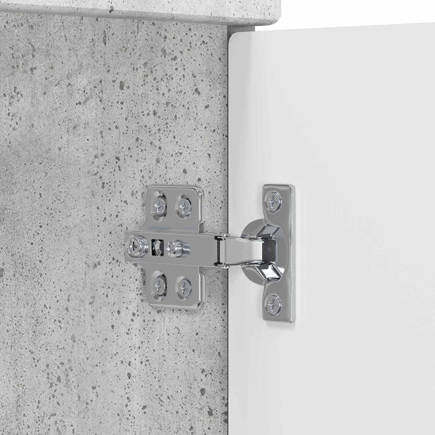 vidaXL Bathroom Furniture Set Concrete Grey Engineered Wood