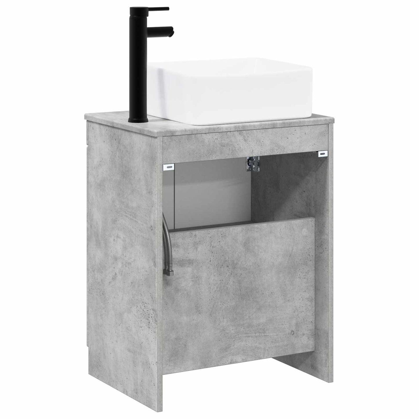 vidaXL Bathroom Furniture Set Concrete Grey Engineered Wood