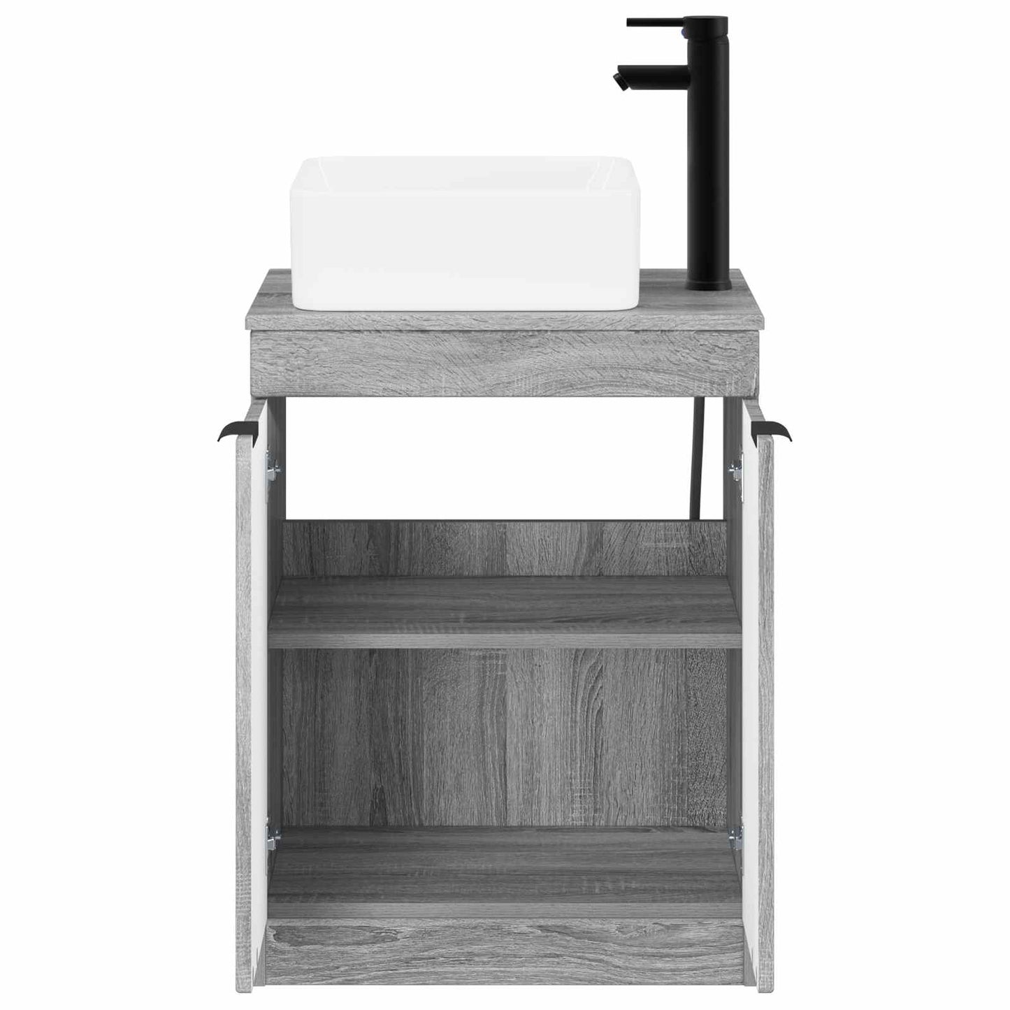 vidaXL Bathroom Furniture Set Grey Sonoma Engineered Wood
