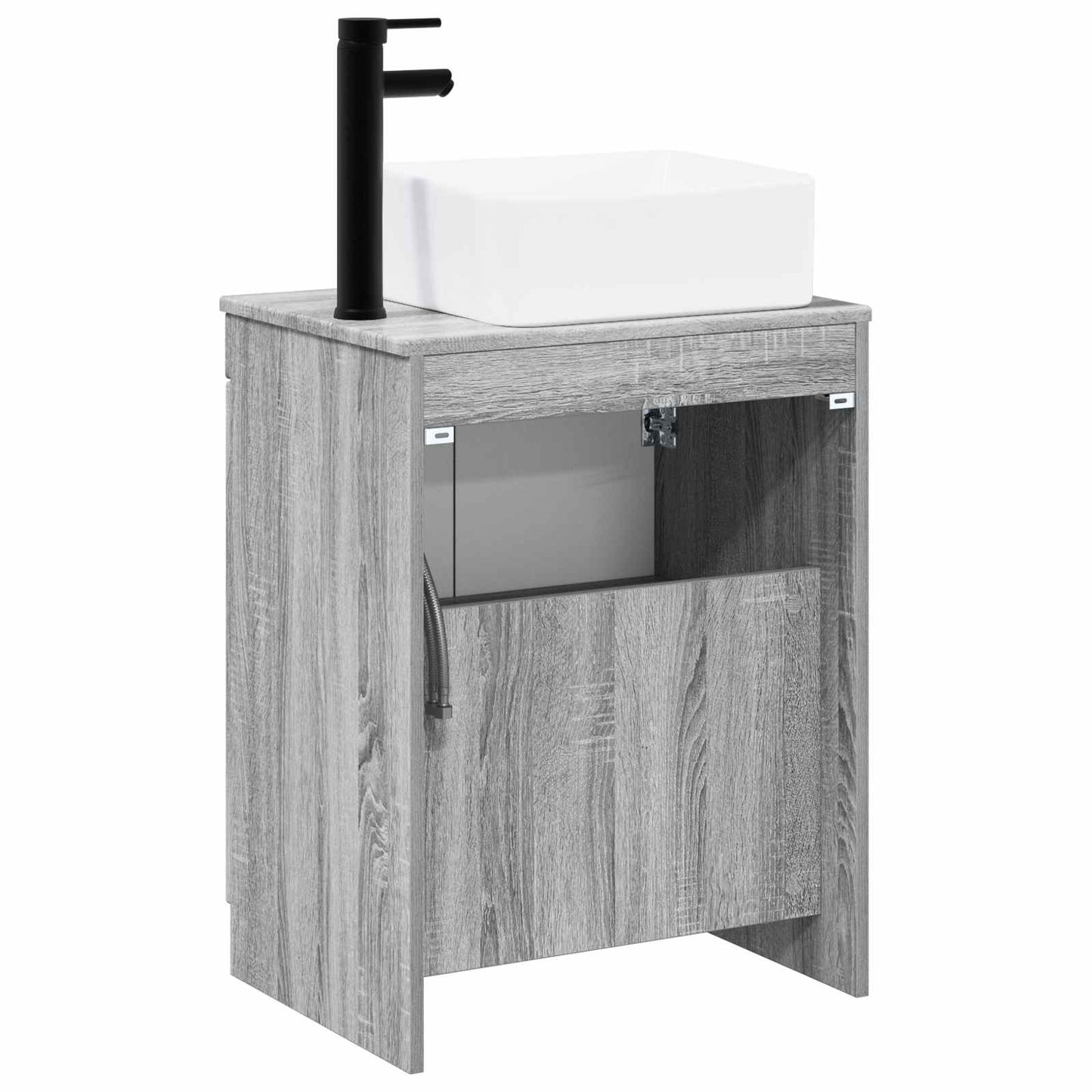 vidaXL Bathroom Furniture Set Grey Sonoma Engineered Wood