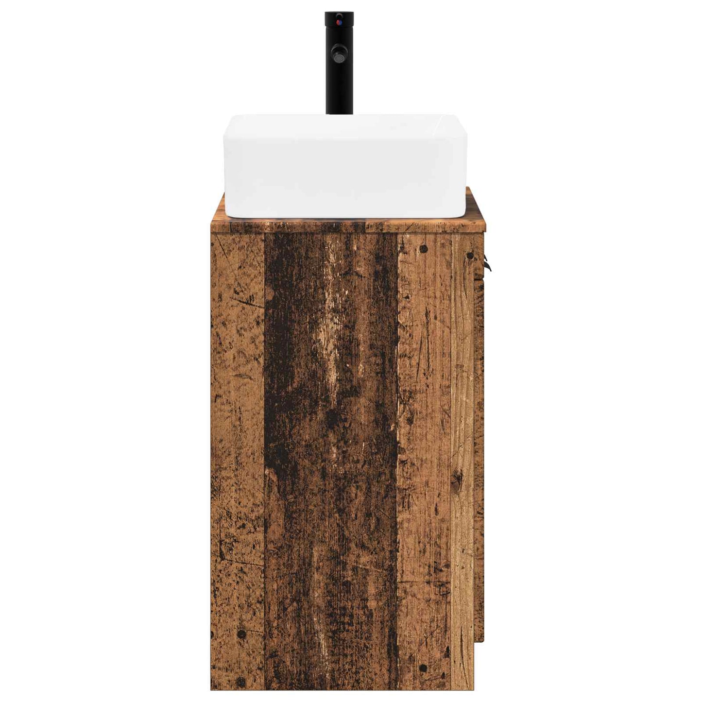 vidaXL Bathroom Furniture Set Old Wood Engineered Wood