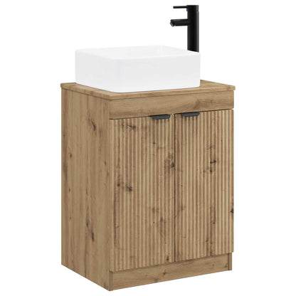 vidaXL Bathroom Furniture Set Artisan Oak Engineered Wood