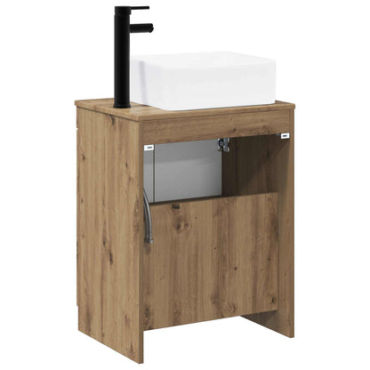 vidaXL Bathroom Furniture Set Artisan Oak Engineered Wood