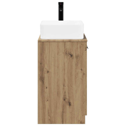 vidaXL Bathroom Furniture Set Artisan Oak Engineered Wood