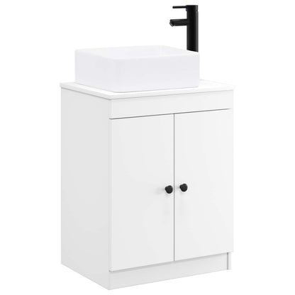 vidaXL Bathroom Furniture Set White Engineered Wood