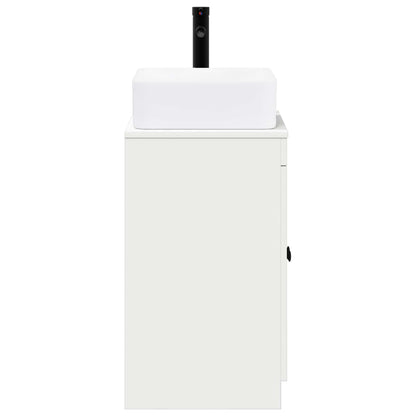 vidaXL Bathroom Furniture Set White Engineered Wood