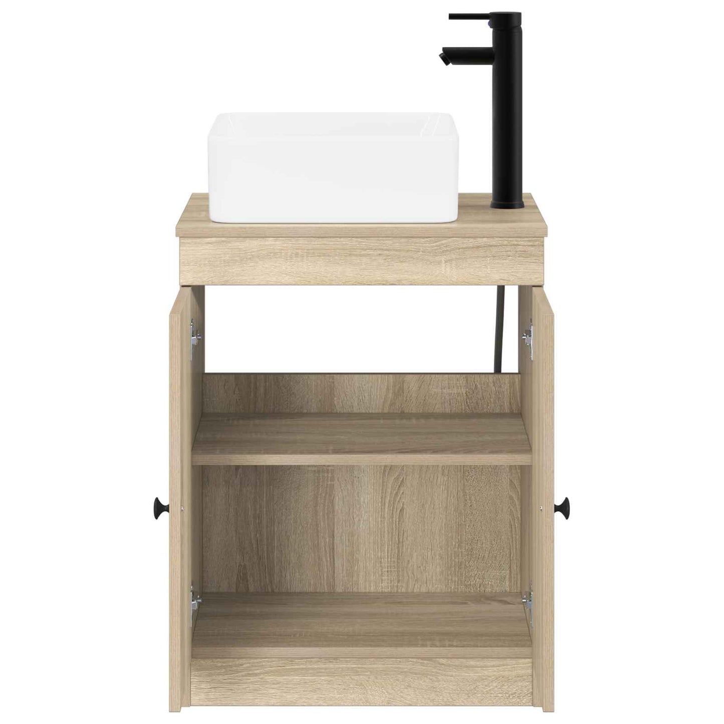 vidaXL Bathroom Furniture Set Sonoma Oak Engineered Wood