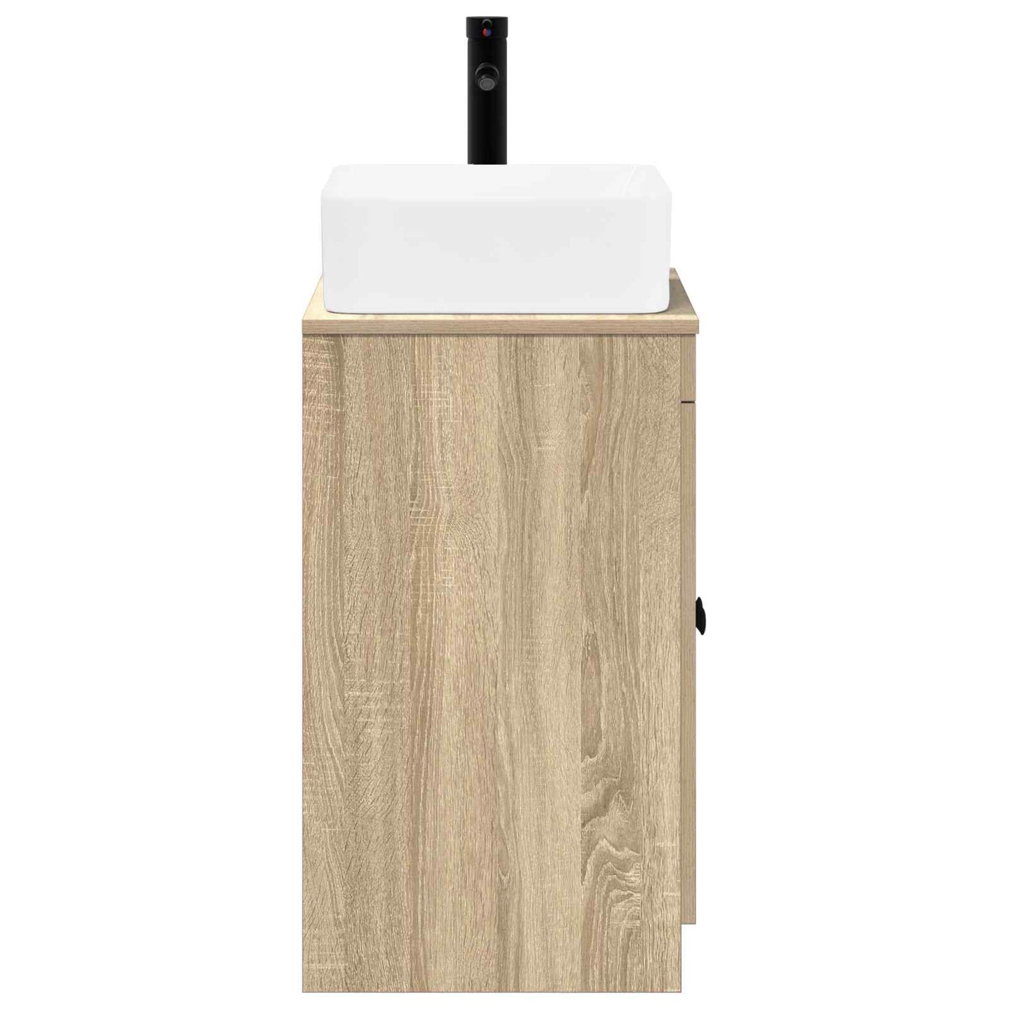 vidaXL Bathroom Furniture Set Sonoma Oak Engineered Wood