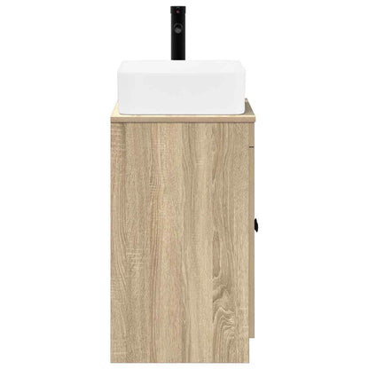 vidaXL Bathroom Furniture Set Sonoma Oak Engineered Wood