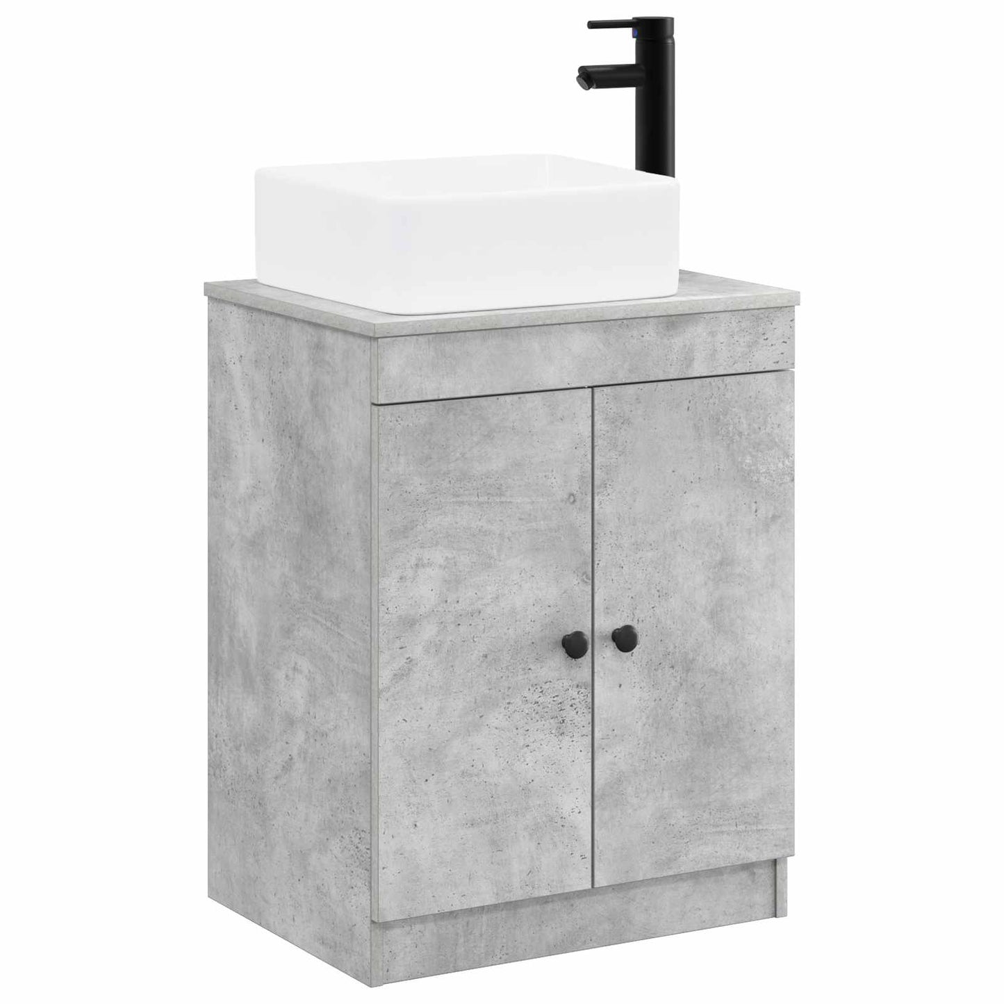 vidaXL Bathroom Furniture Set Concrete Grey Engineered Wood