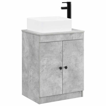 vidaXL Bathroom Furniture Set Concrete Grey Engineered Wood