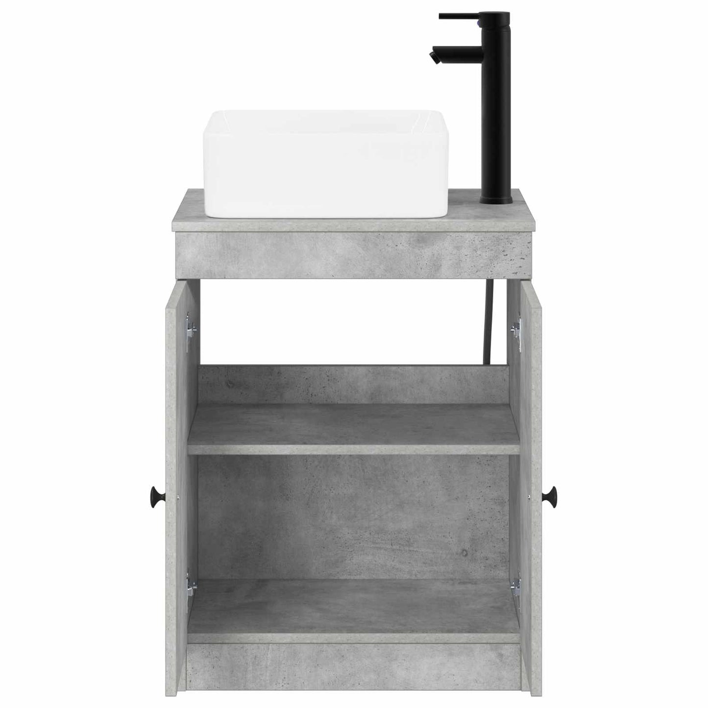 vidaXL Bathroom Furniture Set Concrete Grey Engineered Wood