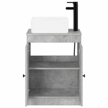 vidaXL Bathroom Furniture Set Concrete Grey Engineered Wood