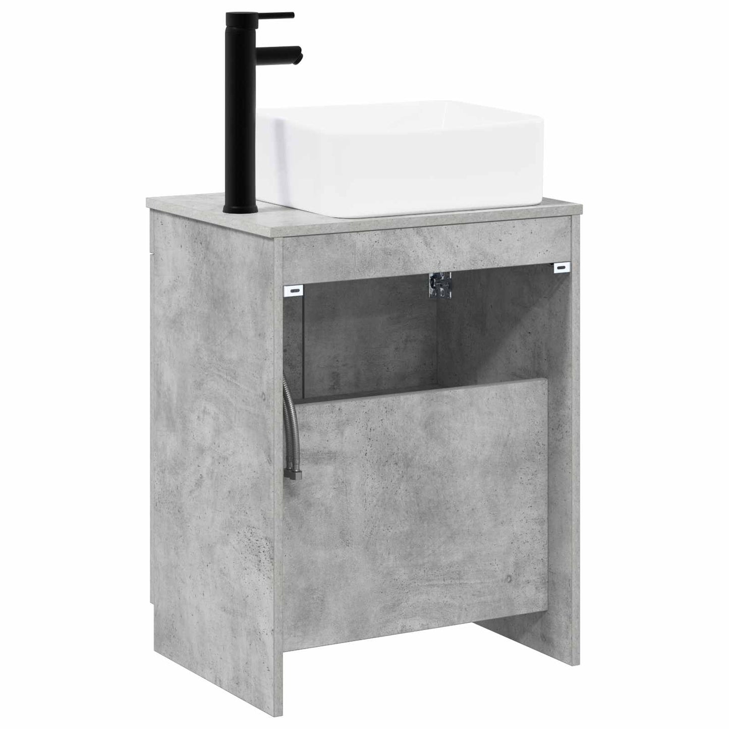 vidaXL Bathroom Furniture Set Concrete Grey Engineered Wood