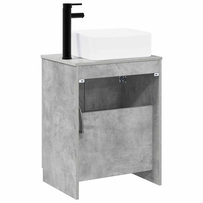 vidaXL Bathroom Furniture Set Concrete Grey Engineered Wood