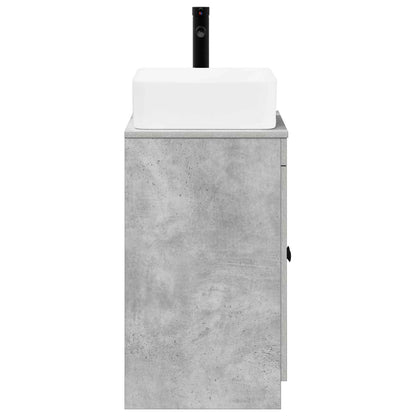 vidaXL Bathroom Furniture Set Concrete Grey Engineered Wood