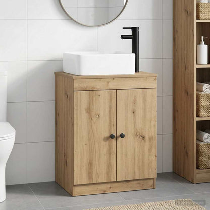vidaXL Bathroom Furniture Set Artisan Oak Engineered Wood