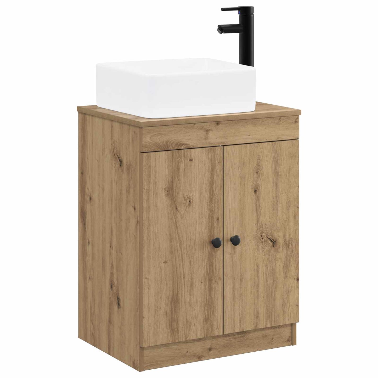 vidaXL Bathroom Furniture Set Artisan Oak Engineered Wood