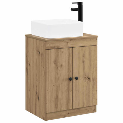 vidaXL Bathroom Furniture Set Artisan Oak Engineered Wood