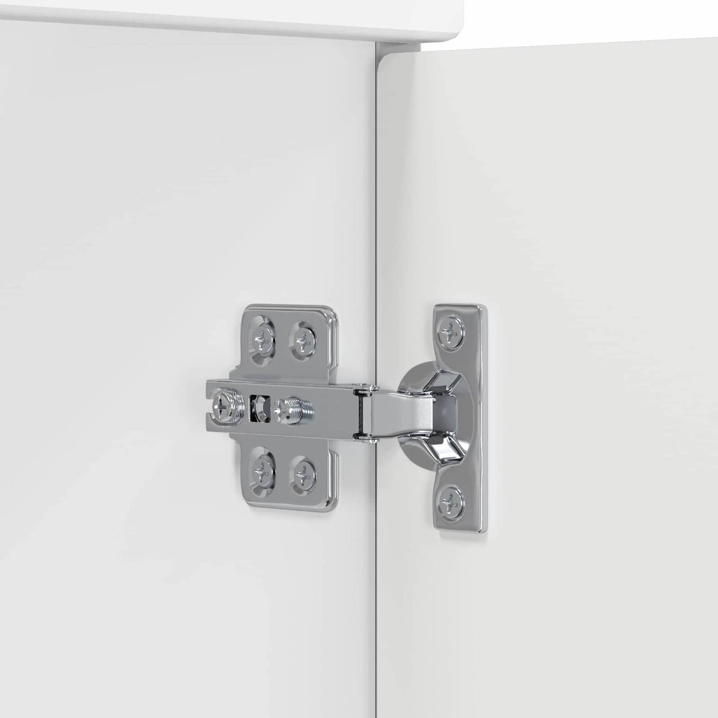 vidaXL Bathroom Furniture Set White Engineered Wood