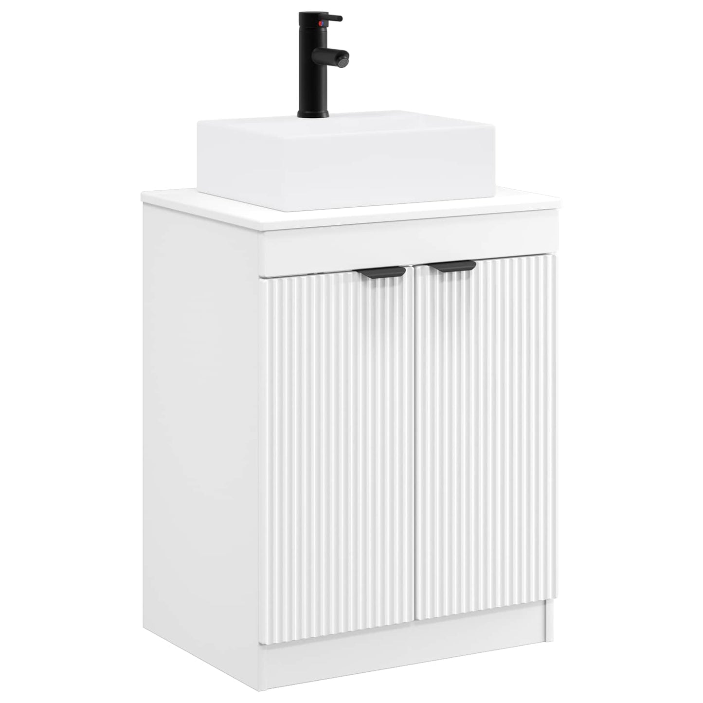 vidaXL Bathroom Furniture Set White Engineered Wood